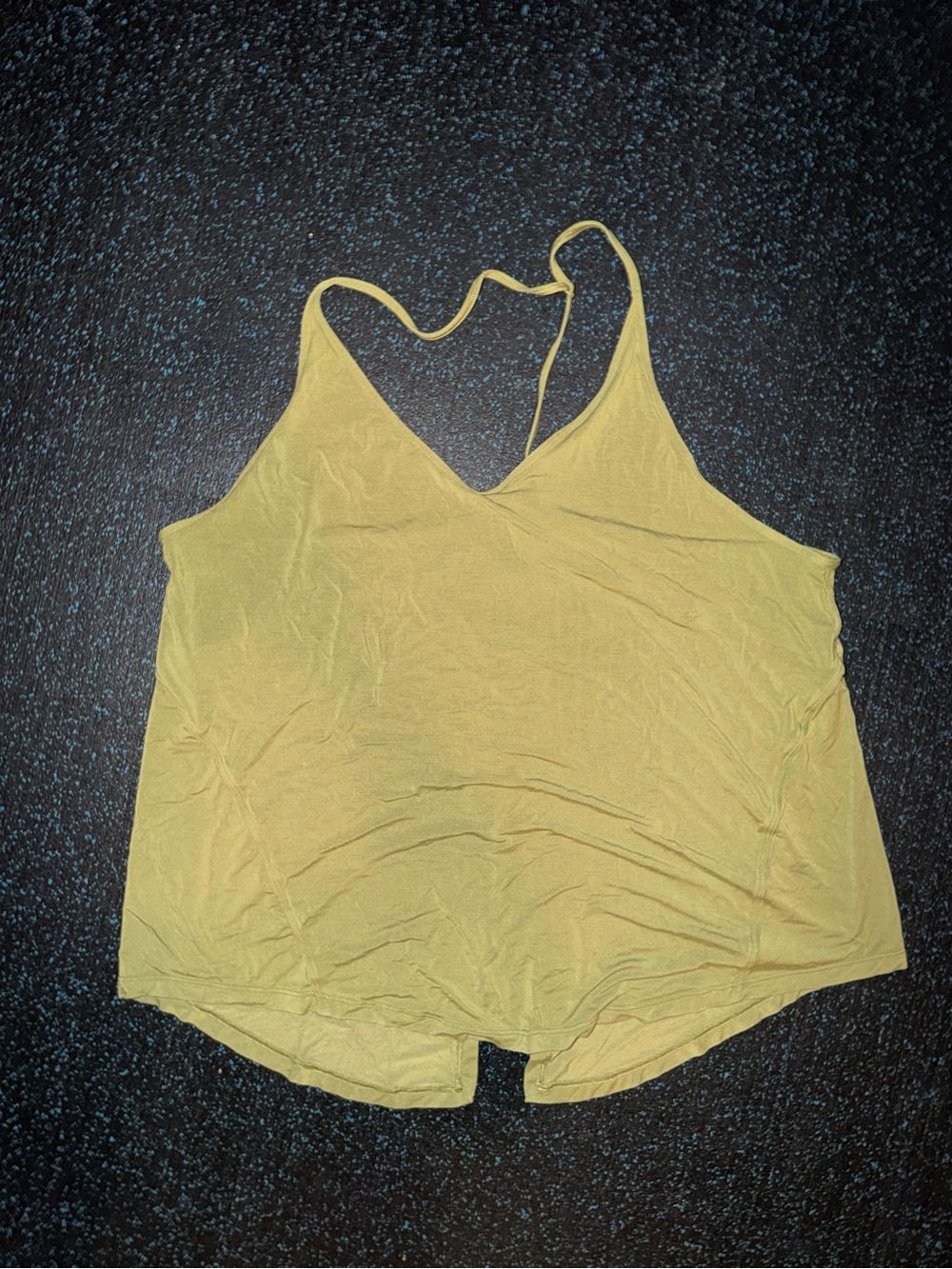 Lululemon Light Olive Green V-Neck Women's Tank Top